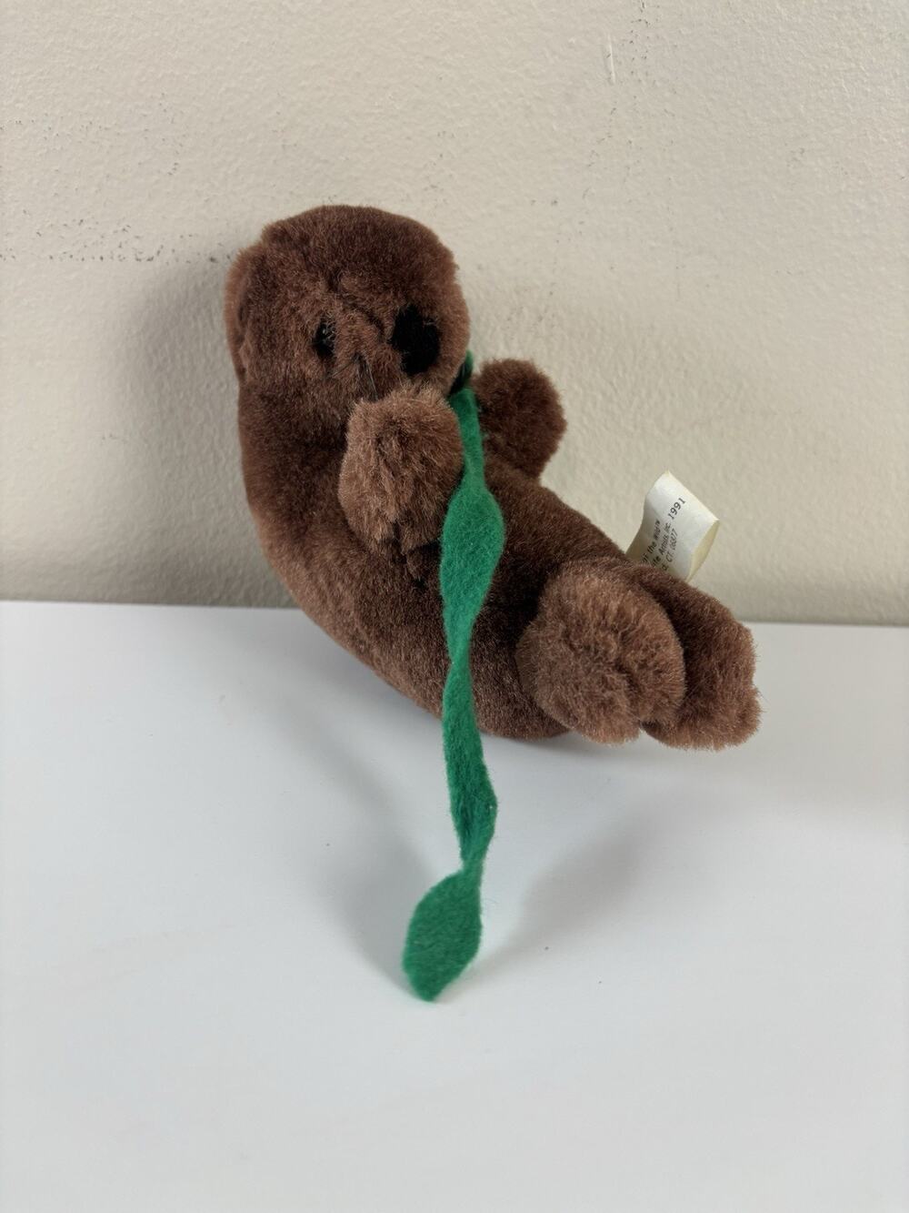 Vtg 1991 Wildlife Artists Sea Otter Plush Seaweed 6” Small of the Wild